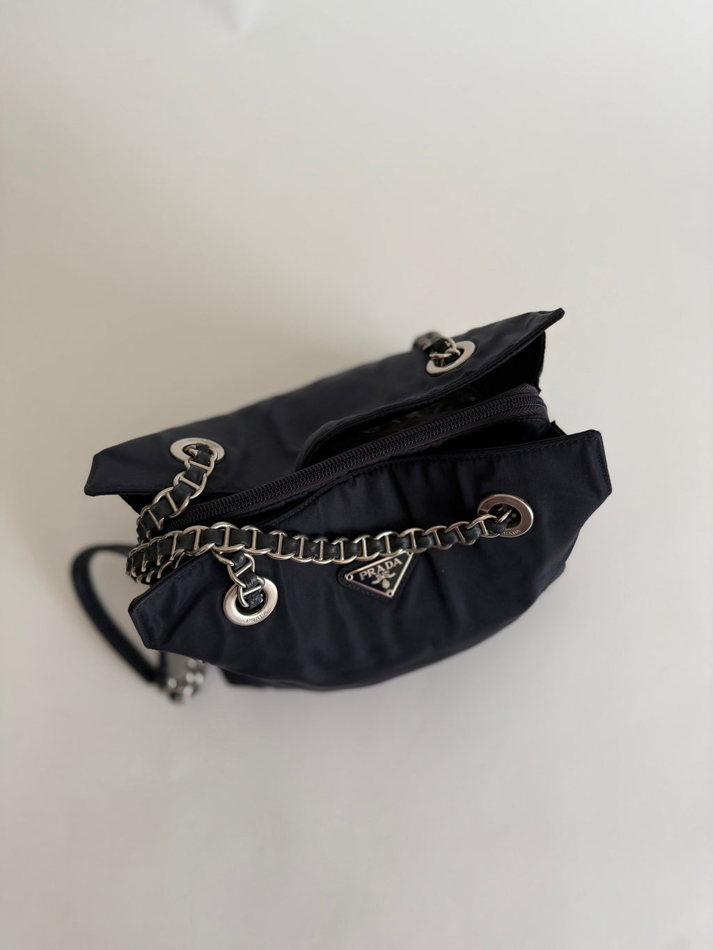 Prada blue 2000s shoulder bag
