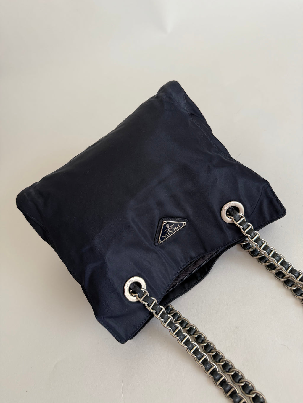 Prada blue 2000s shoulder bag