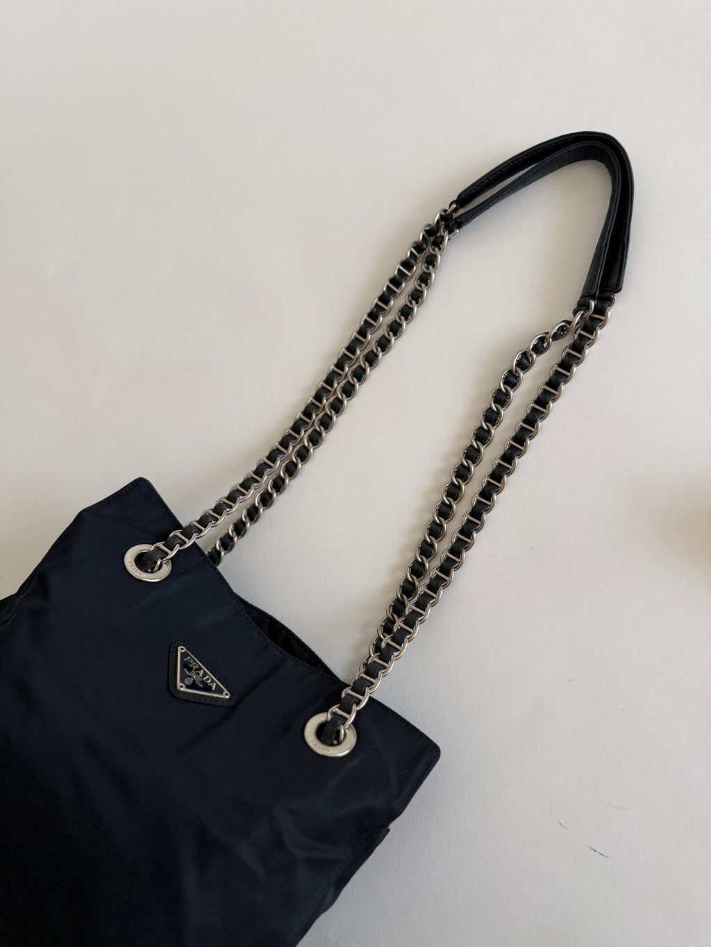 Prada blue 2000s shoulder bag