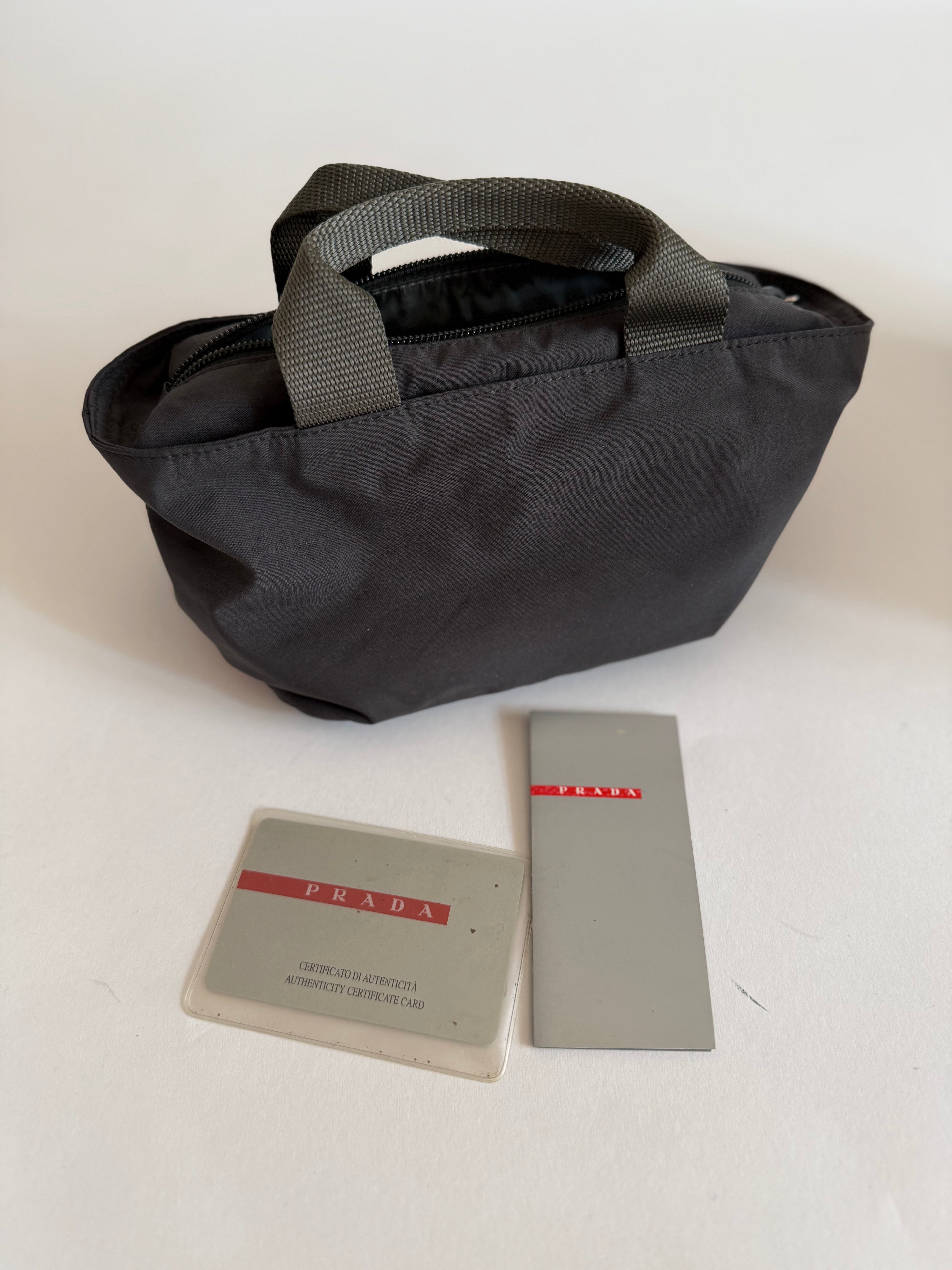 Prada sport small grey bag