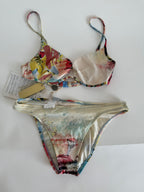 Roberto Cavalli rare bikini 2 pieces SS 2003 floral print