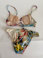 Roberto Cavalli rare bikini 2 pieces SS 2003 floral print