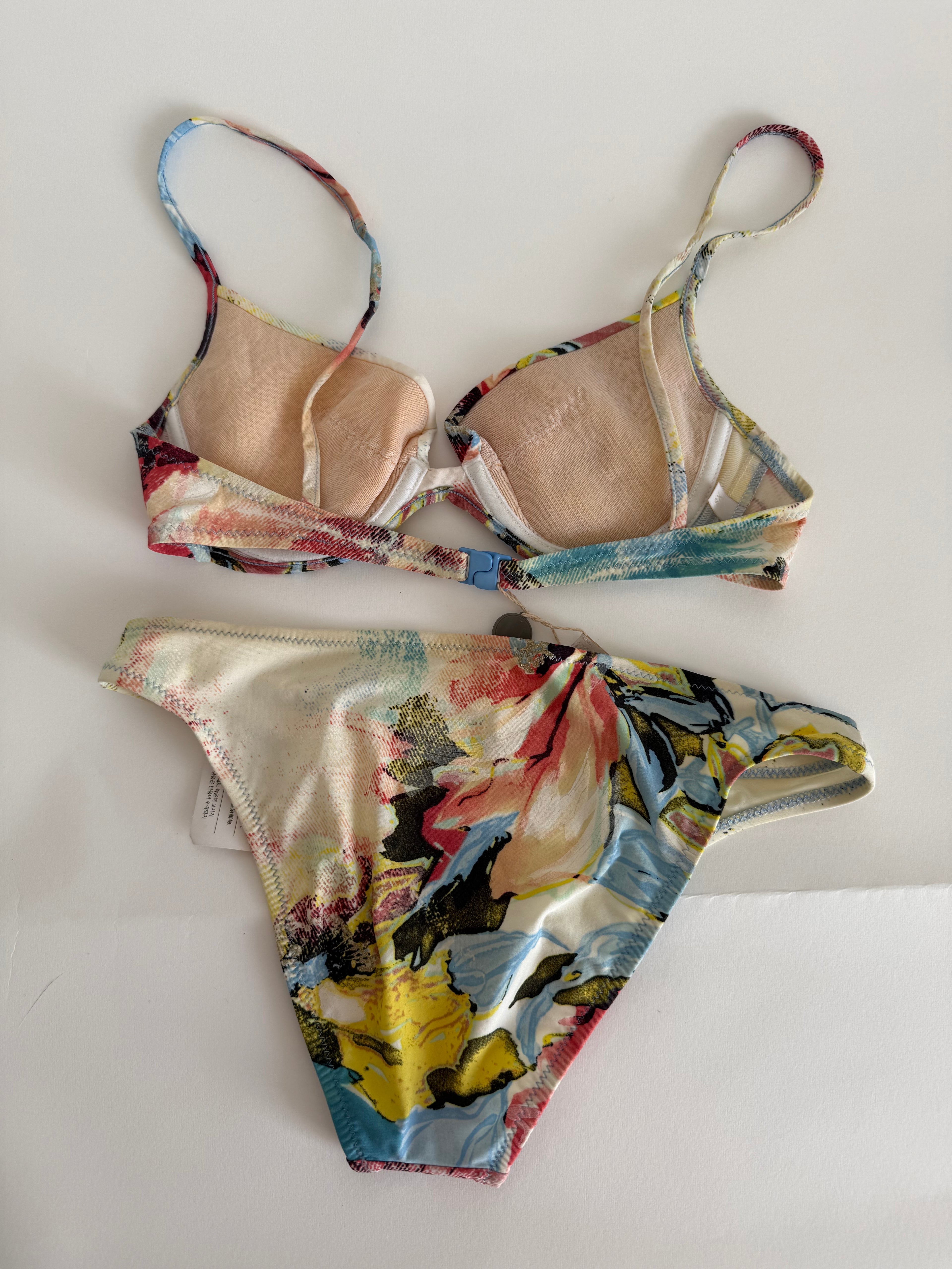 Roberto Cavalli rare bikini 2 pieces SS 2003 floral print