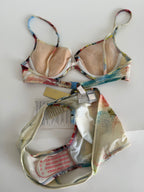 Roberto Cavalli rare bikini 2 pieces SS 2003 floral print