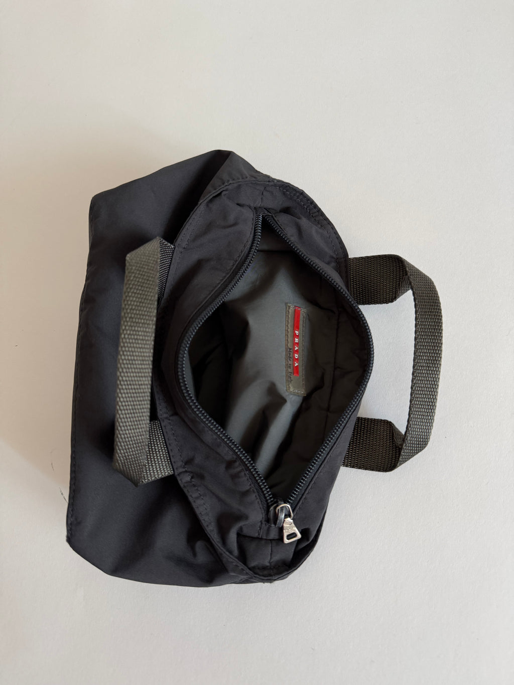 Prada 90s grey hand bag