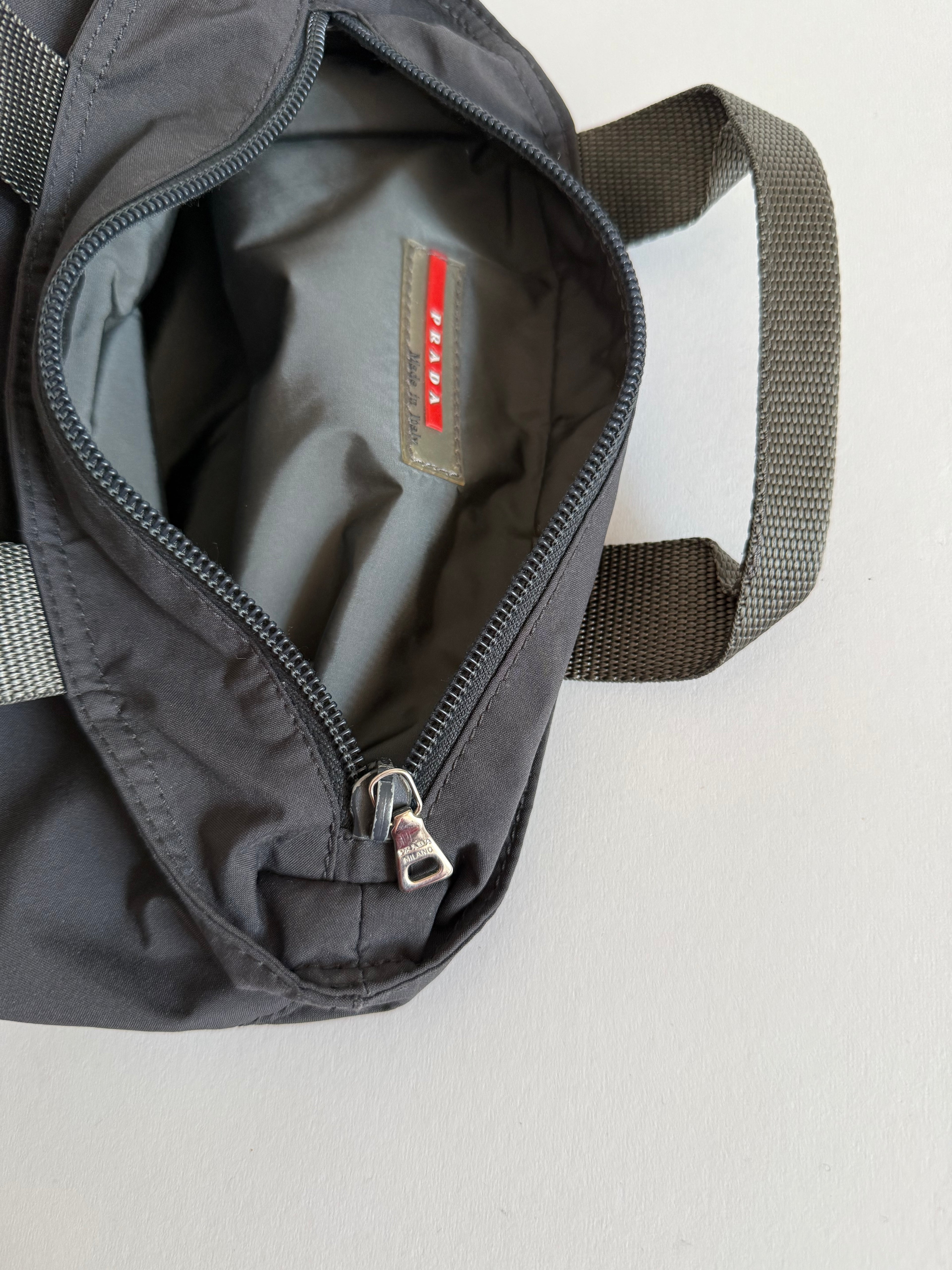 Prada 90s grey hand bag