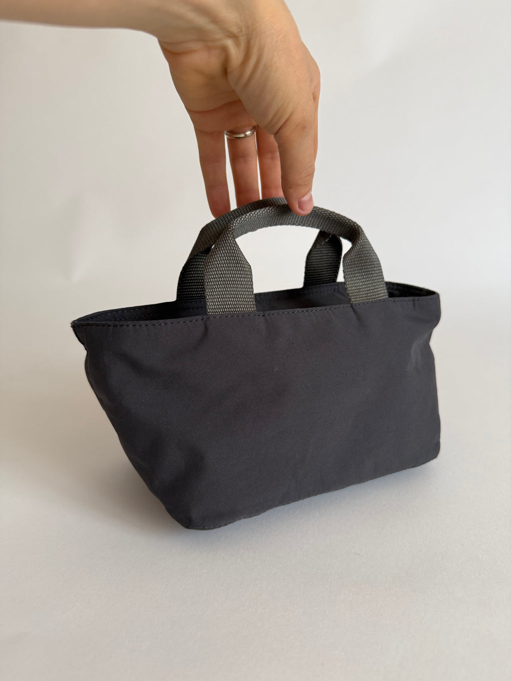 Prada 90s grey hand bag