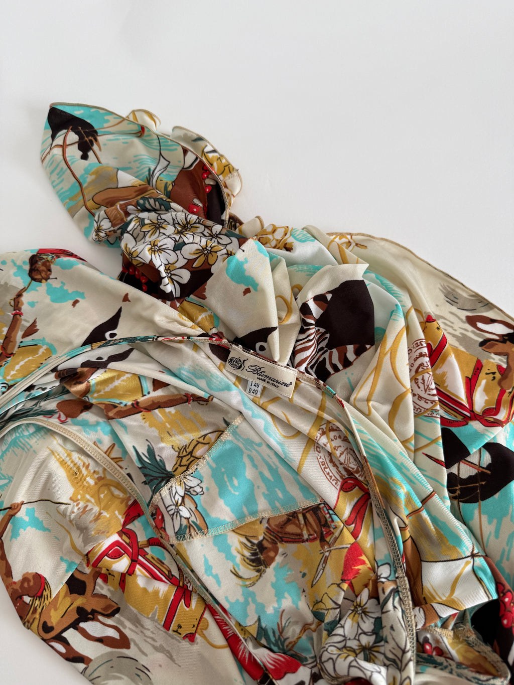 Blumarine SS 2005 Runway print dress African pattern