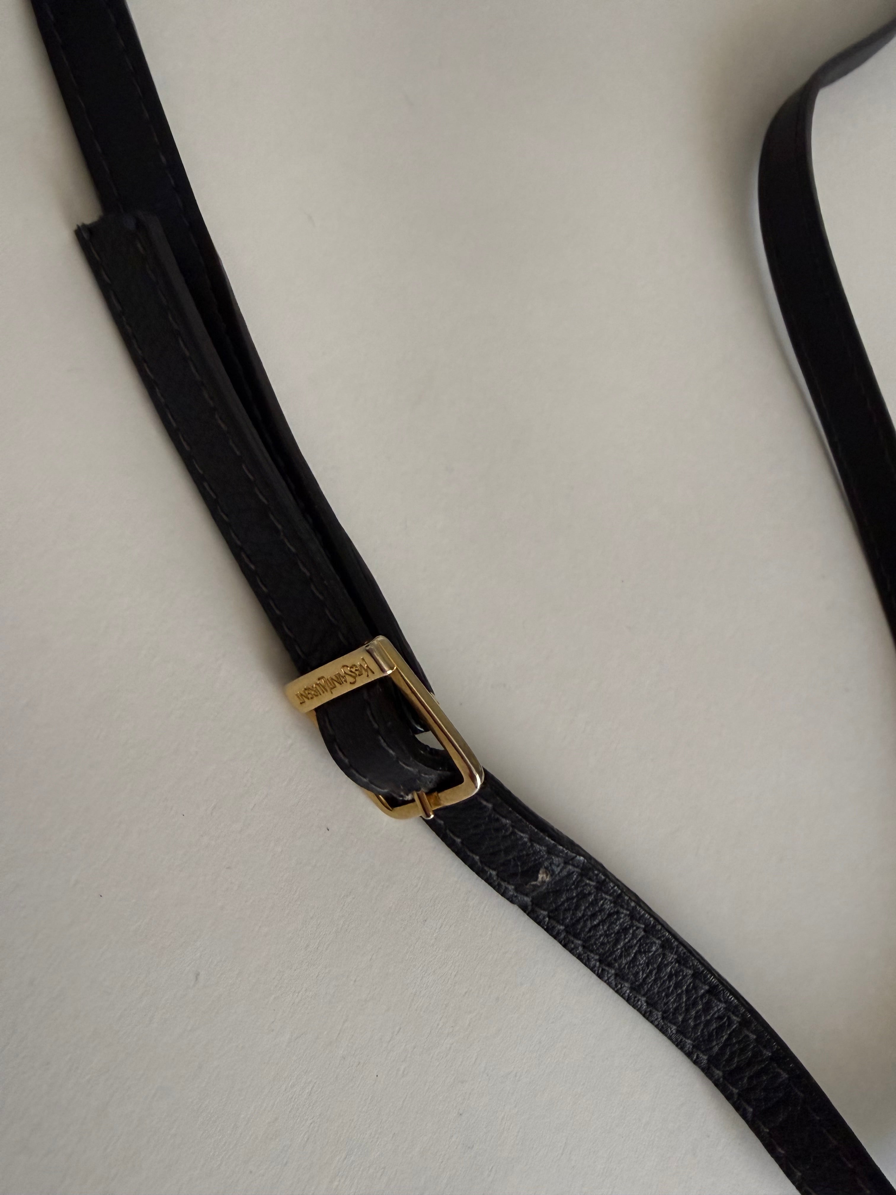 Yves Saint Laurent blue shoulder bag
