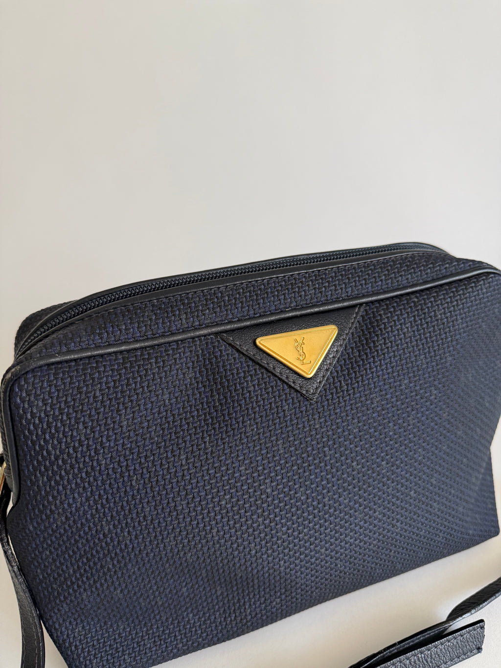Yves Saint Laurent blue shoulder bag