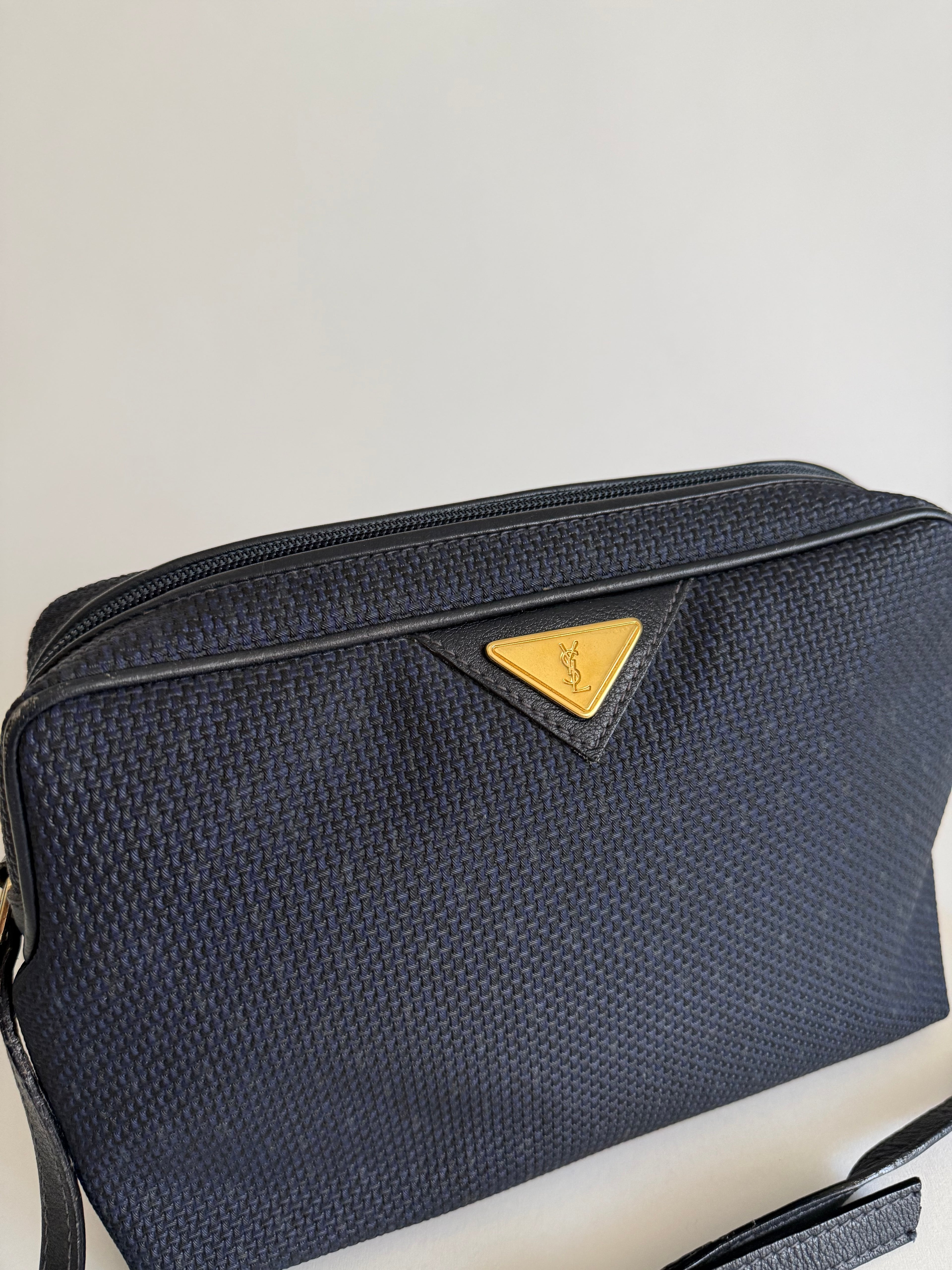 Yves Saint Laurent blue shoulder bag