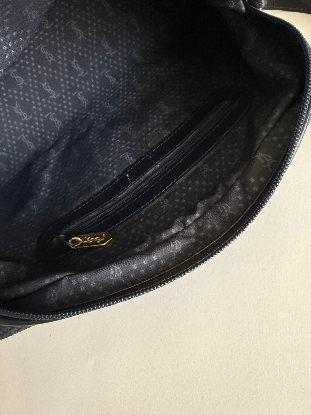 Yves Saint Laurent blue shoulder bag