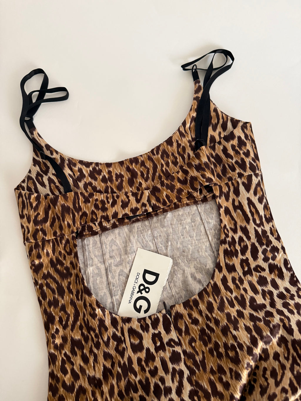 D&G knee-length dress leopard animalier pattern