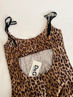 D&G knee-length dress leopard animalier pattern