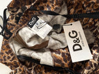 D&G vintage leopard animalier pattern knee-lenght  dress