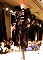 Saint Laurent FW 1980/1981 Runway Archive burgundy tailleur