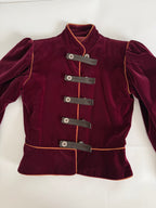 Saint Laurent FW 1980/1981 Runway Archive burgundy tailleur