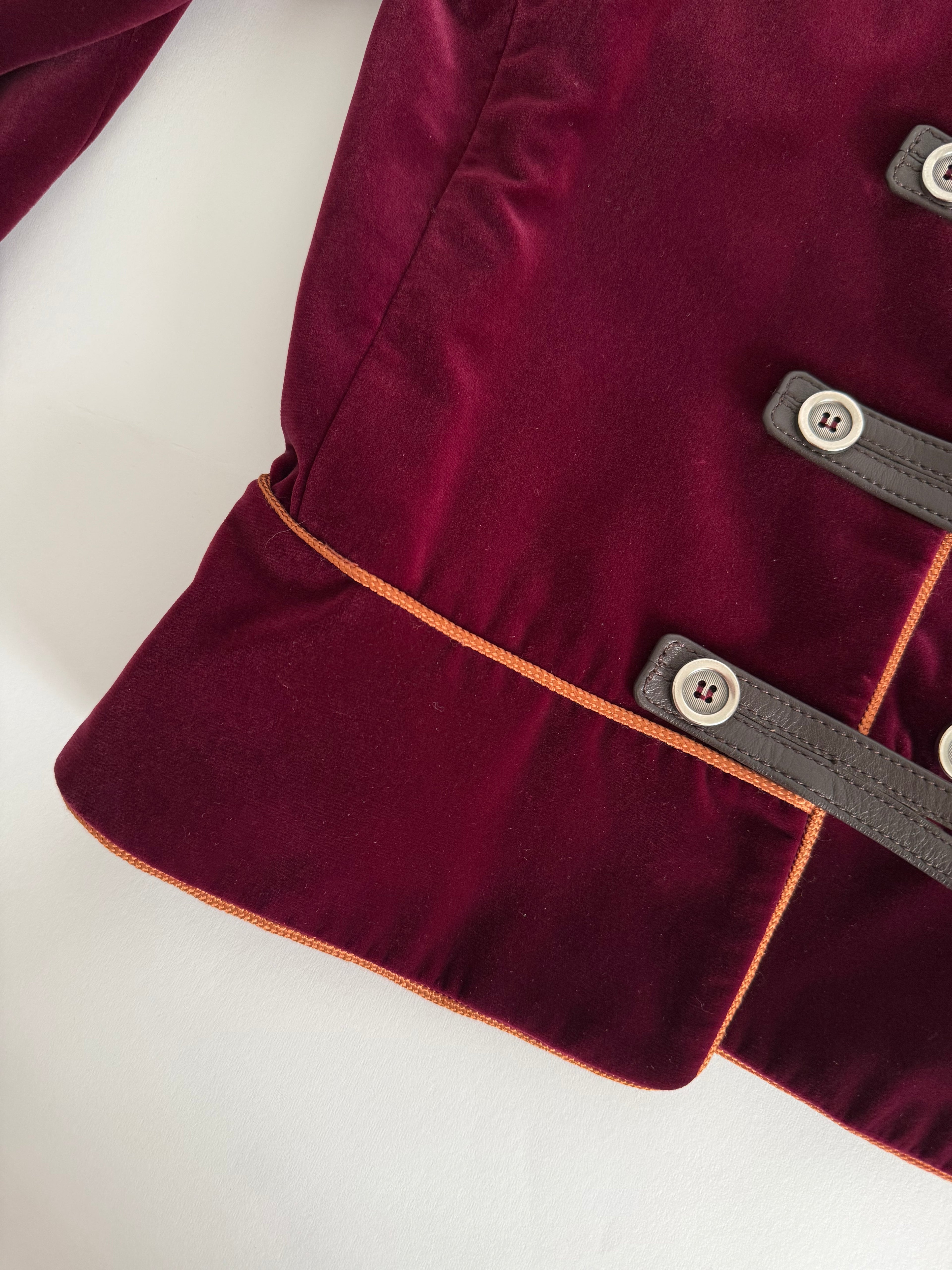 Saint Laurent FW 1980/1981 Runway Archive burgundy tailleur