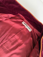 Saint Laurent FW 1980/1981 Runway Archive burgundy tailleur