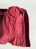 Saint Laurent FW 1980/1981 Runway Archive burgundy tailleur