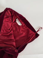 Saint Laurent FW 1980/1981 Runway Archive burgundy tailleur