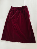 Saint Laurent FW 1980/1981 Runway Archive burgundy tailleur