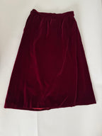 Saint Laurent FW 1980/1981 Runway Archive burgundy tailleur