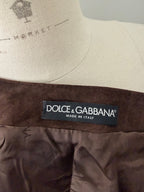 Dolce & Gabbana FW 2002 suede butterfly vest