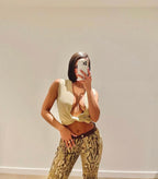 Roberto Cavalli FW 2003 Gold chains leopard pants jeans