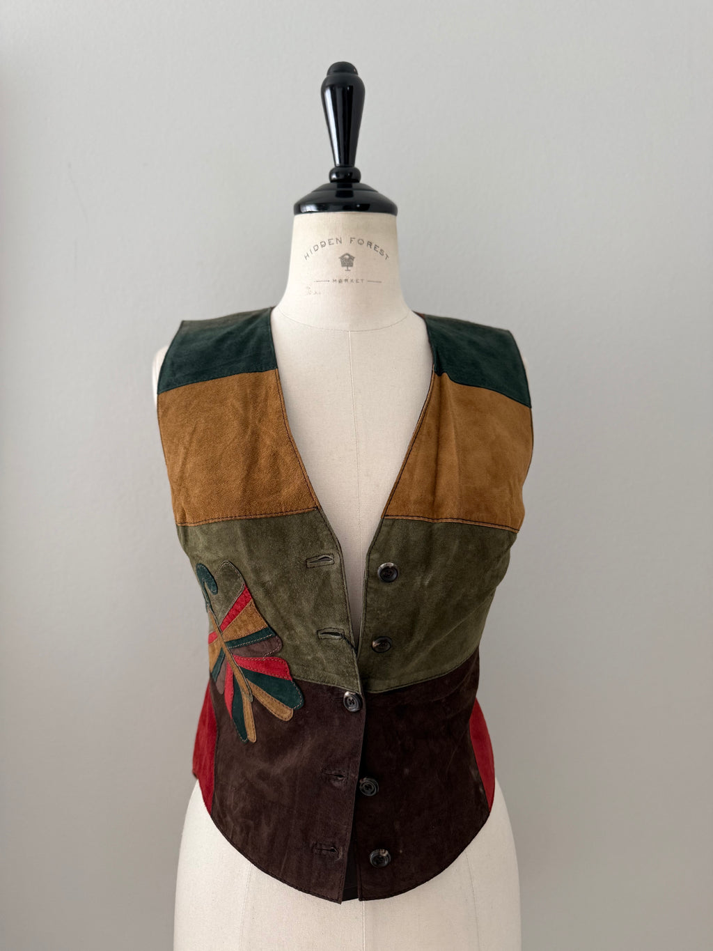 Dolce & Gabbana FW 2002 suede butterfly vest