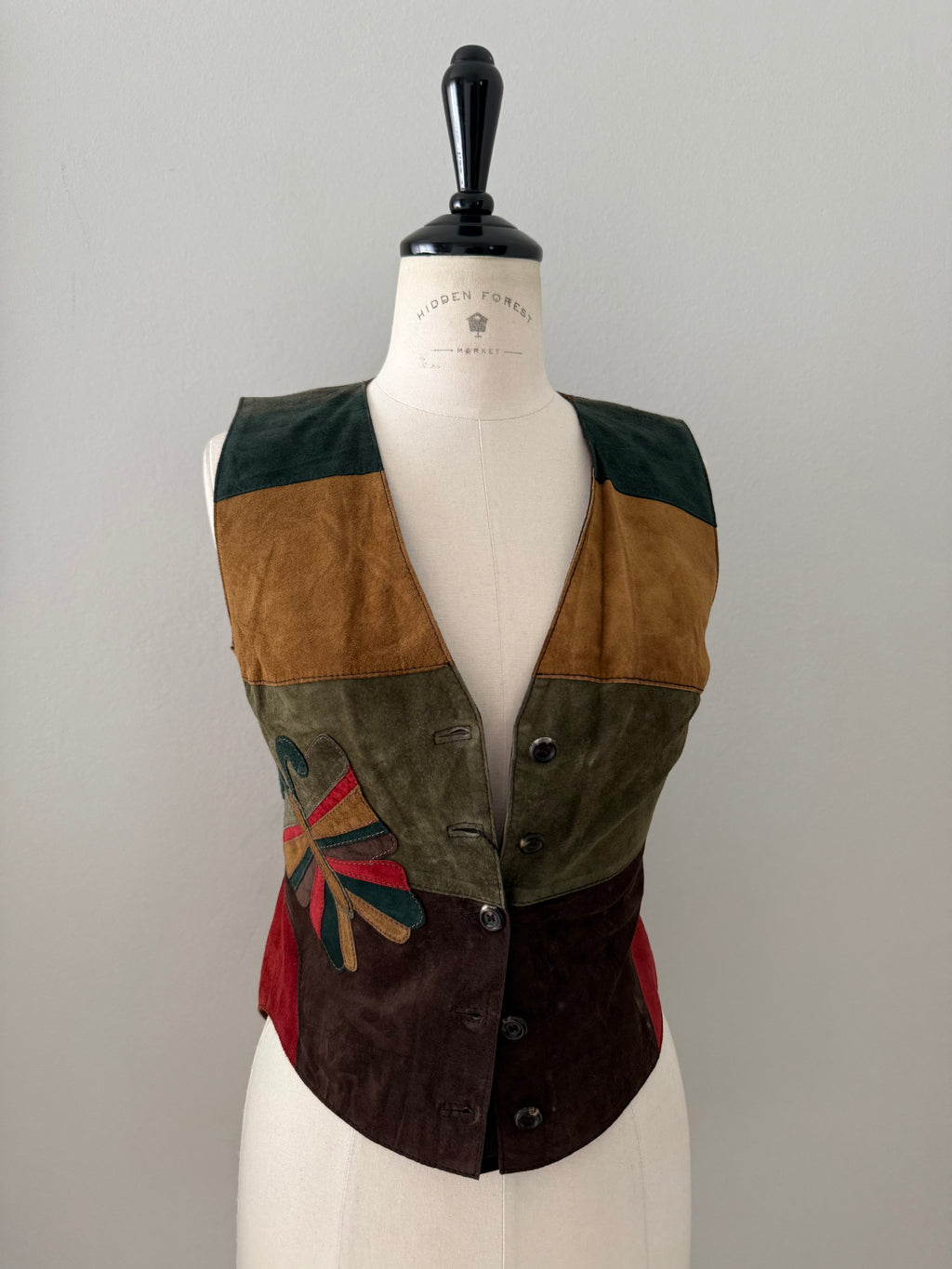 Dolce & Gabbana FW 2002 suede butterfly vest