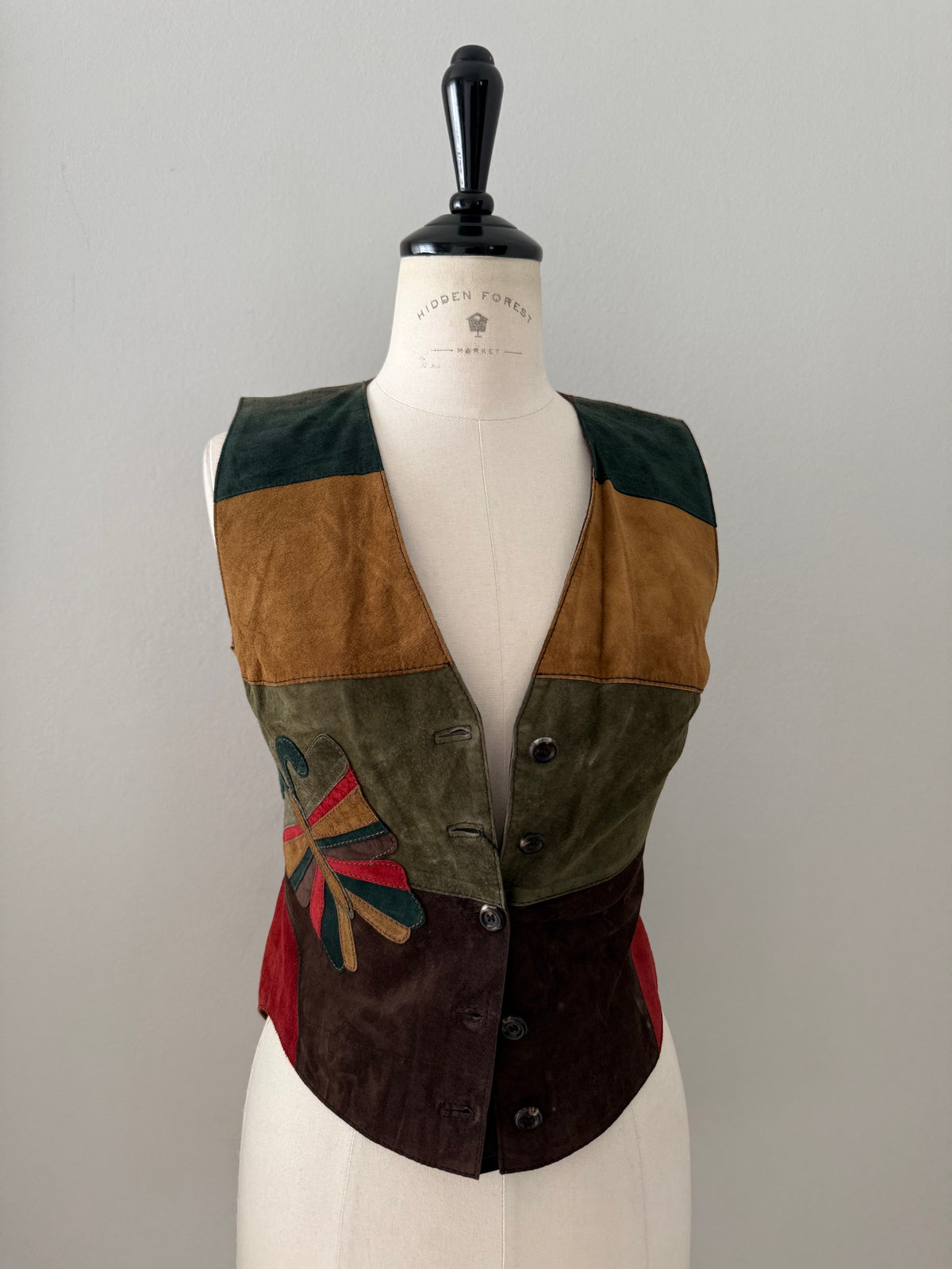 Dolce & Gabbana FW 2002 suede butterfly vest
