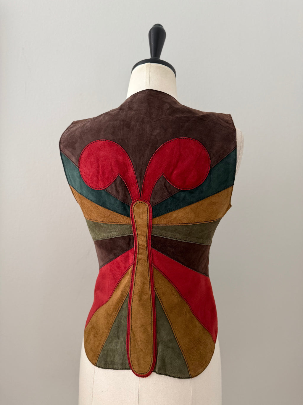 Dolce & Gabbana FW 2002 suede butterfly vest