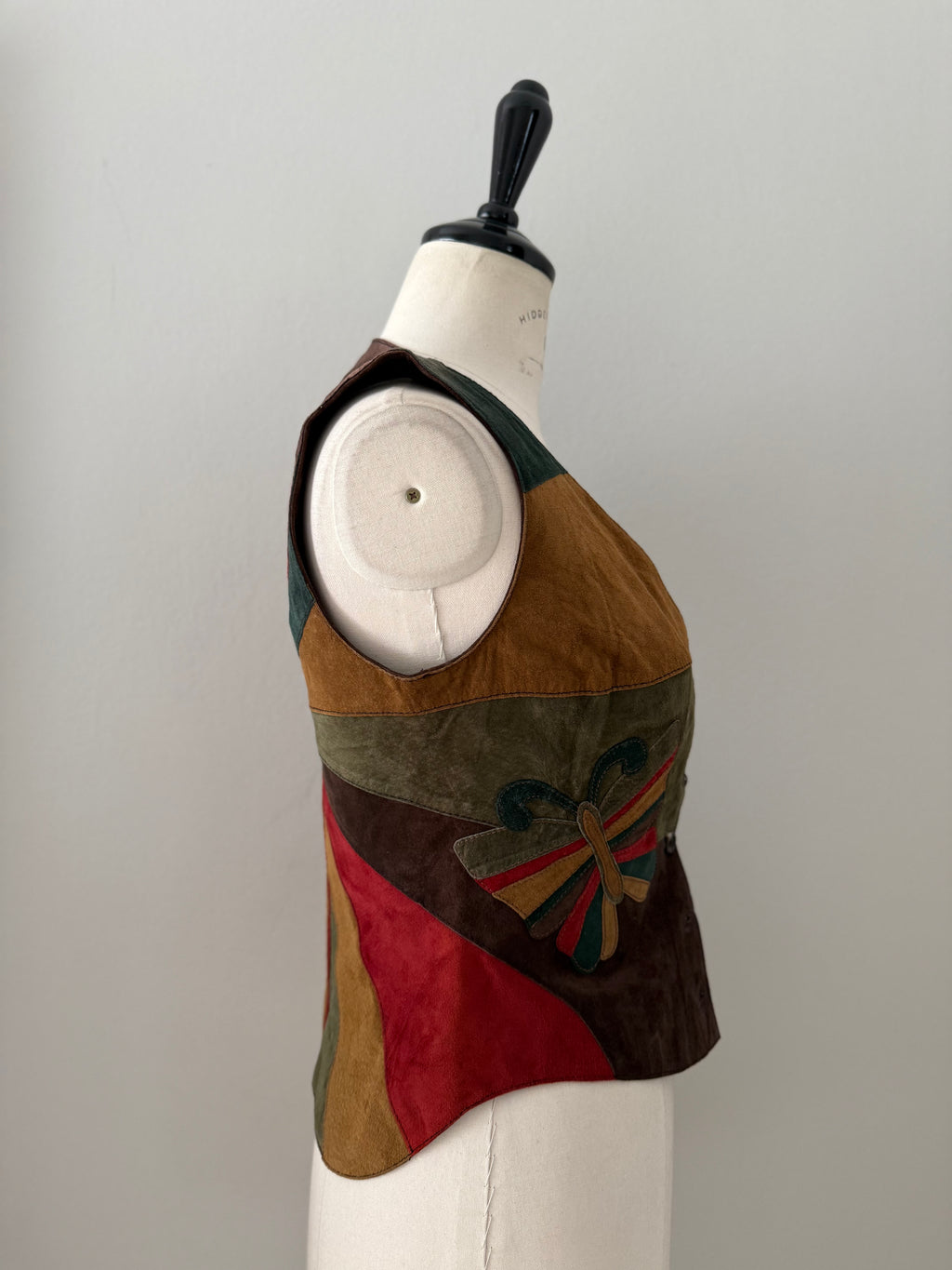 Dolce & Gabbana FW 2002 suede butterfly vest