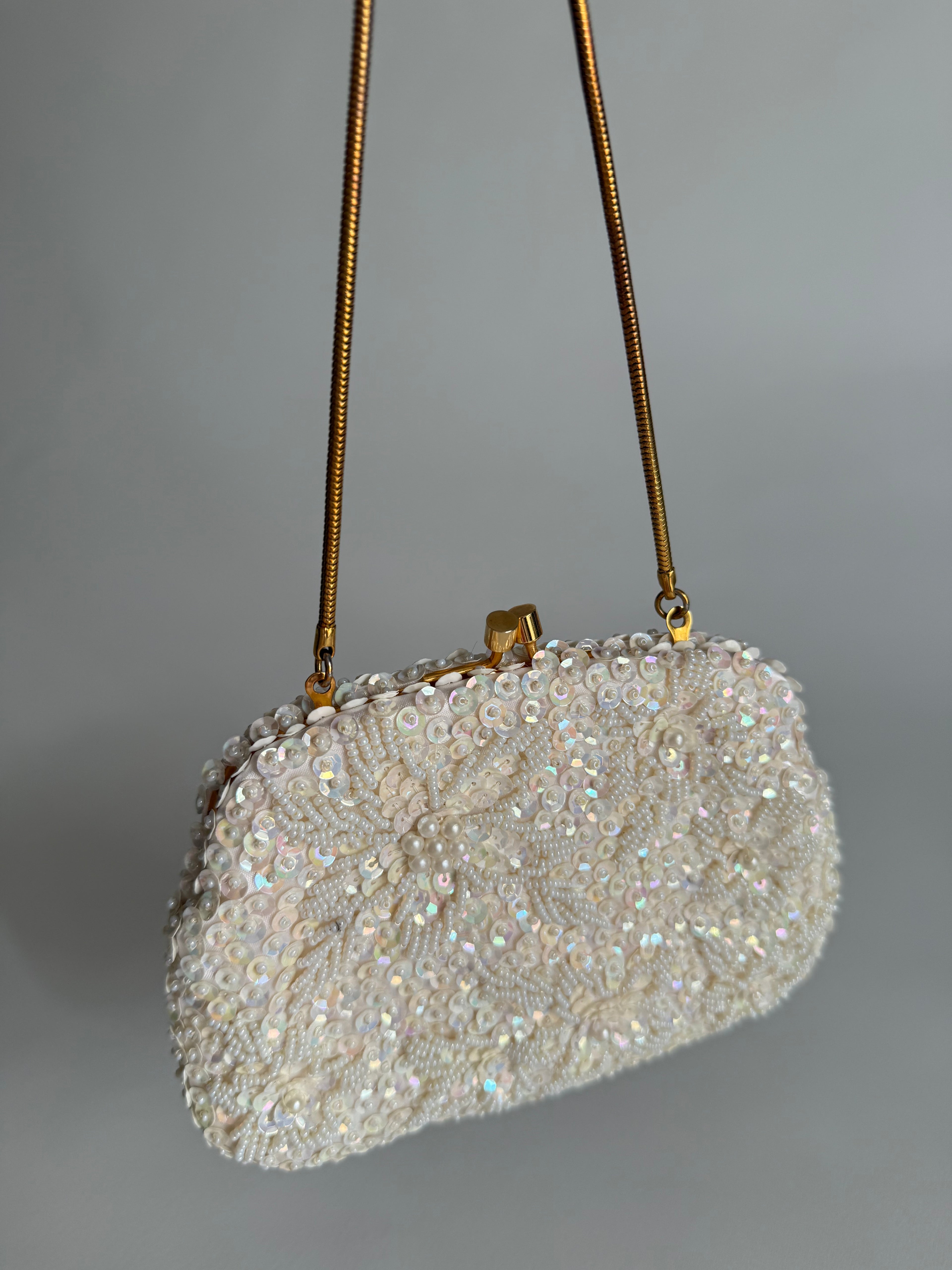 White purse antique