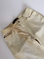 Just Cavalli FW 2003 printed beige pants jeans