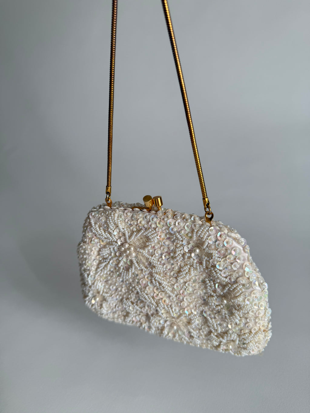 White purse antique