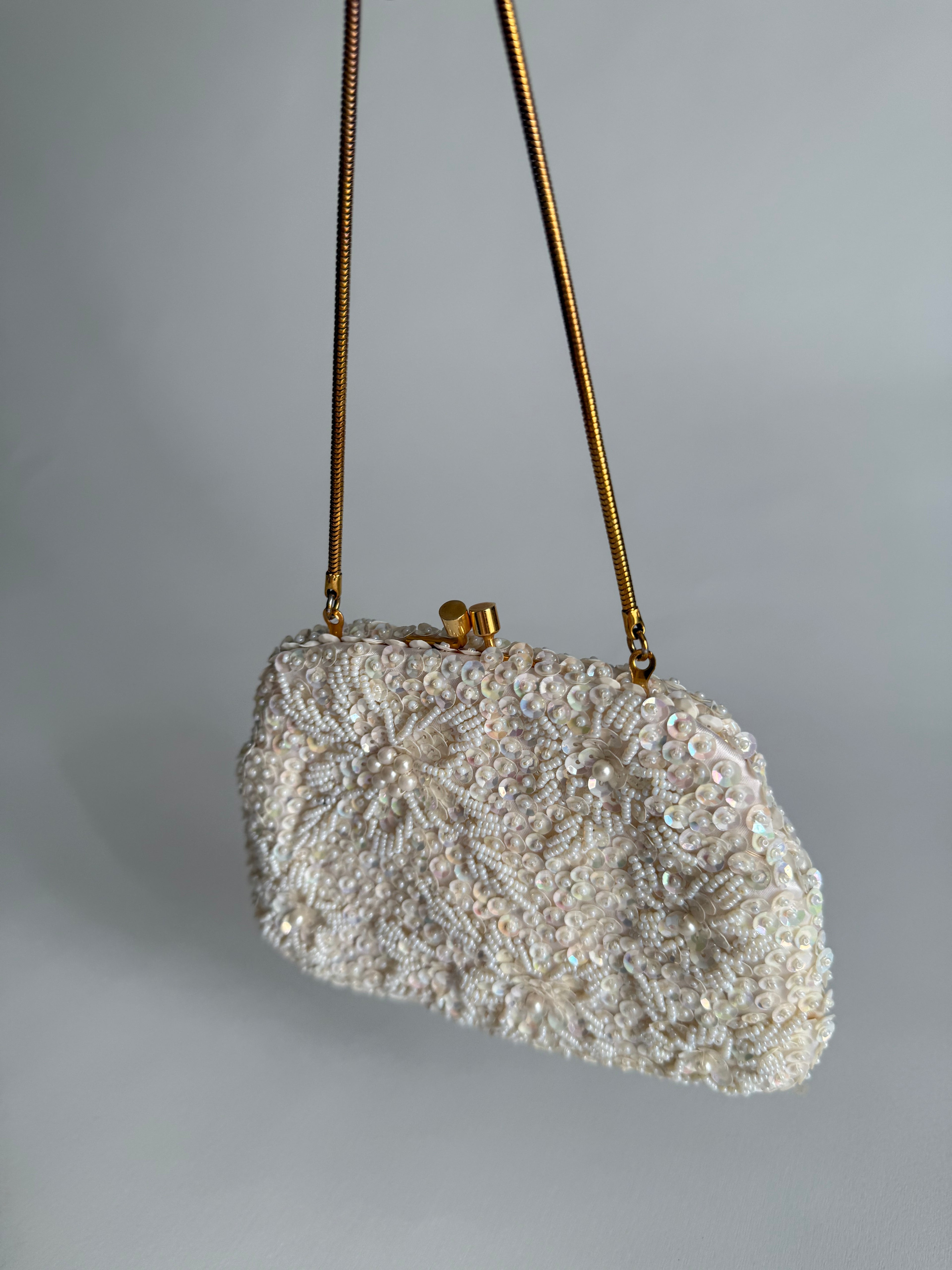 White purse antique