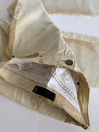 Just Cavalli FW 2003 printed beige pants jeans