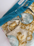 Roberto Cavalli SS 2001 Runway "Elizabeth Taylor" eye jeans pants