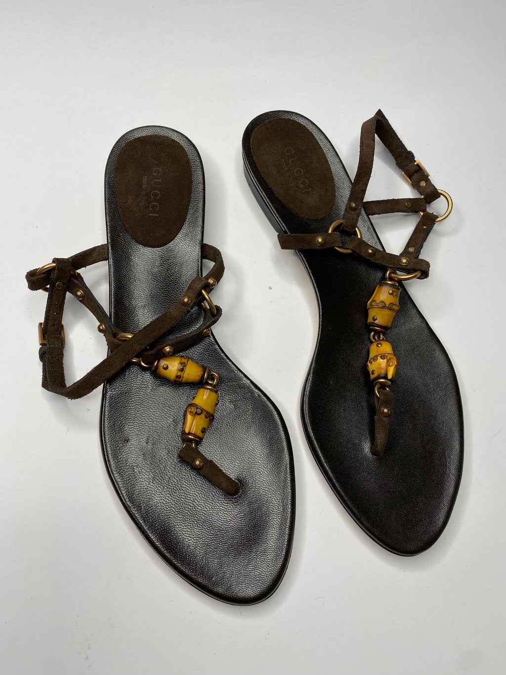 Gucci 2000s bamboo sandals