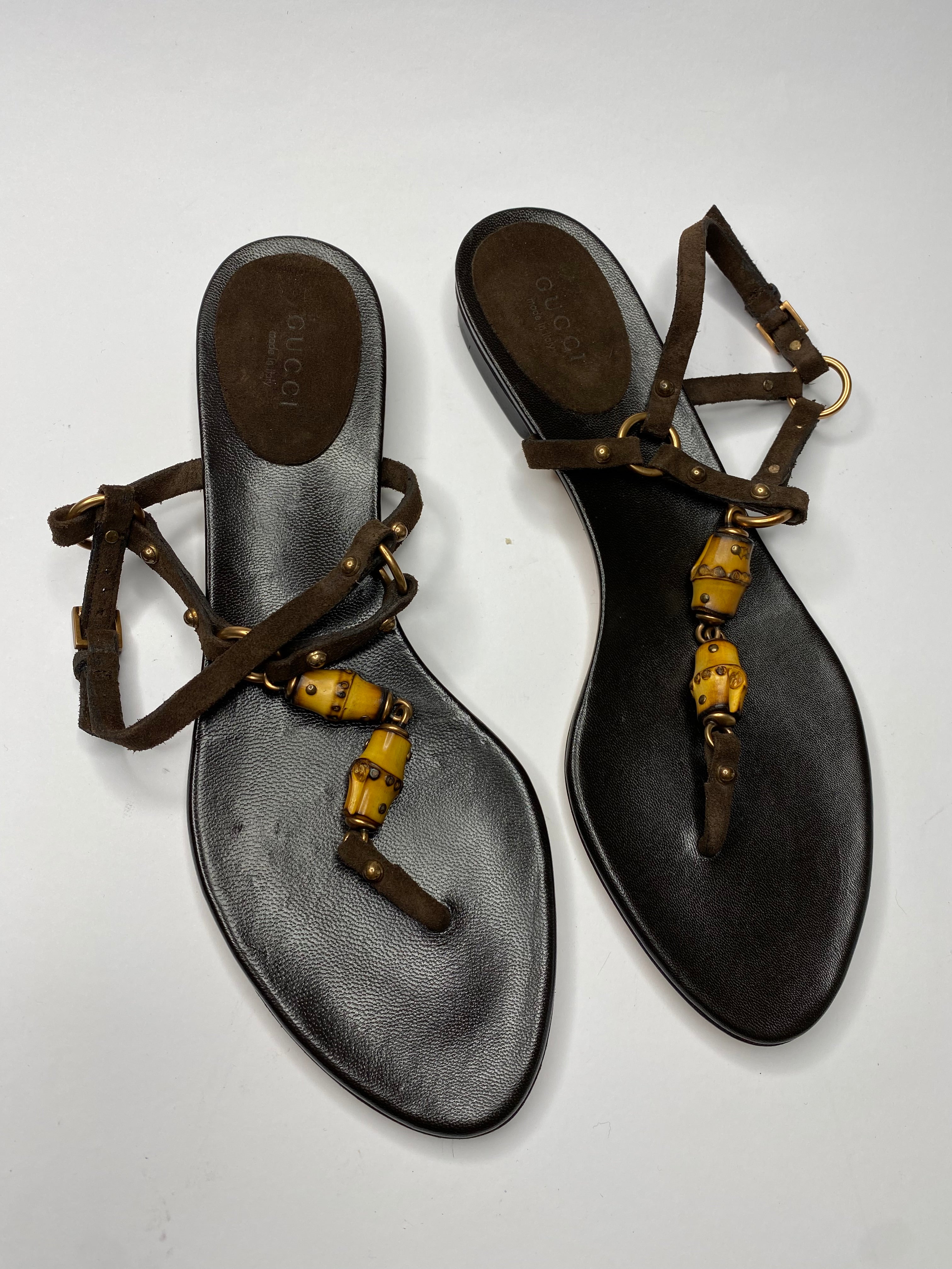 Gucci 2000s bamboo sandals