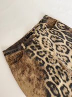 Rare Roberto Cavalli FW 2001 leopard pants jeans