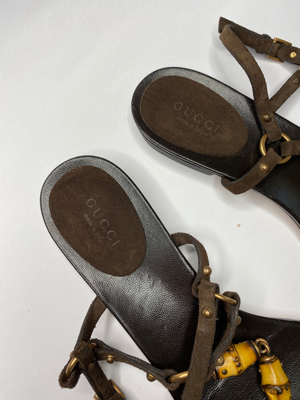 Gucci 2000s bamboo sandals