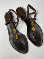 Gucci 2000s bamboo sandals