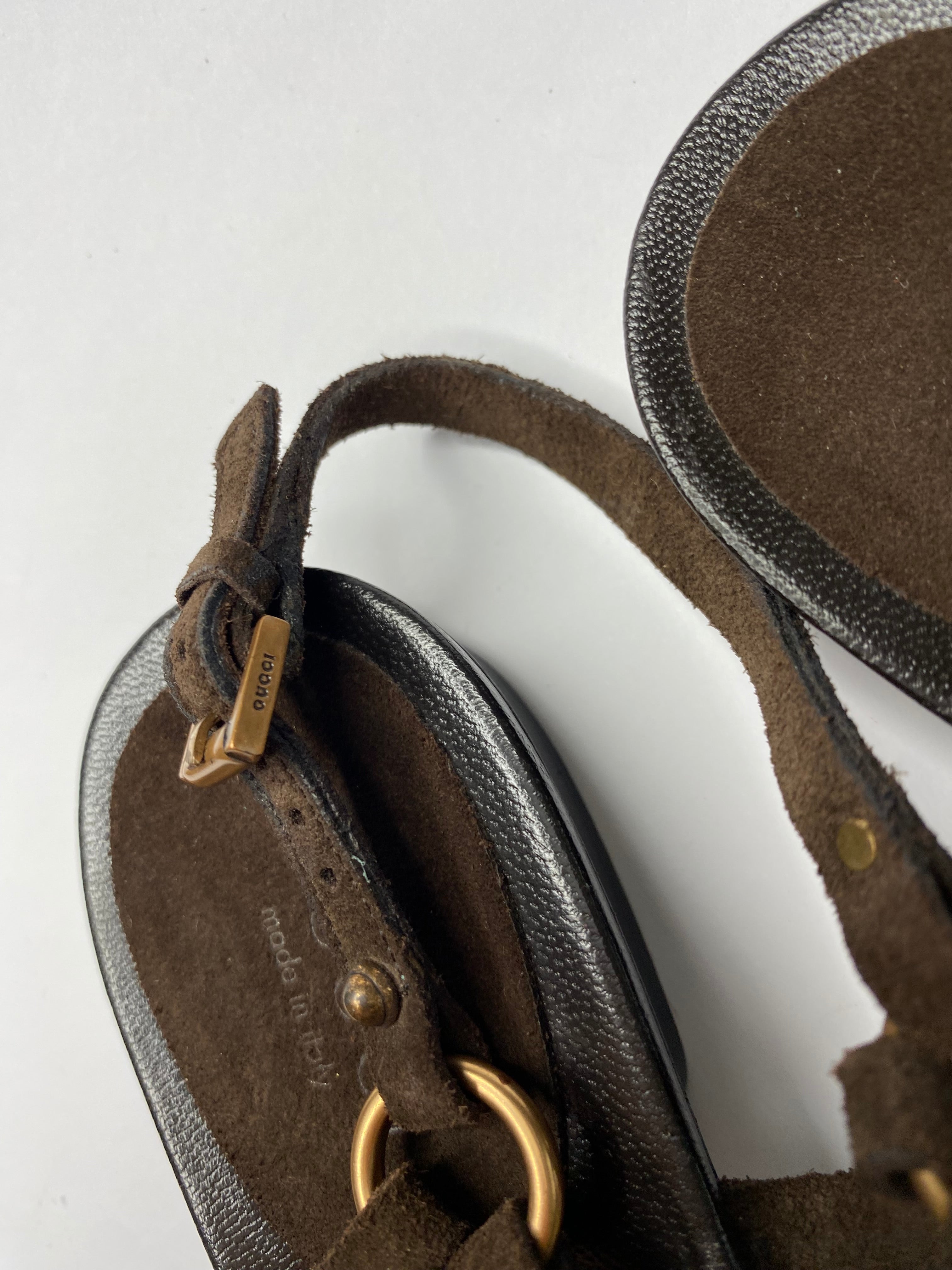 Gucci 2000s bamboo sandals