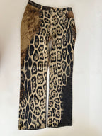 Rare Roberto Cavalli FW 2001 leopard pants jeans