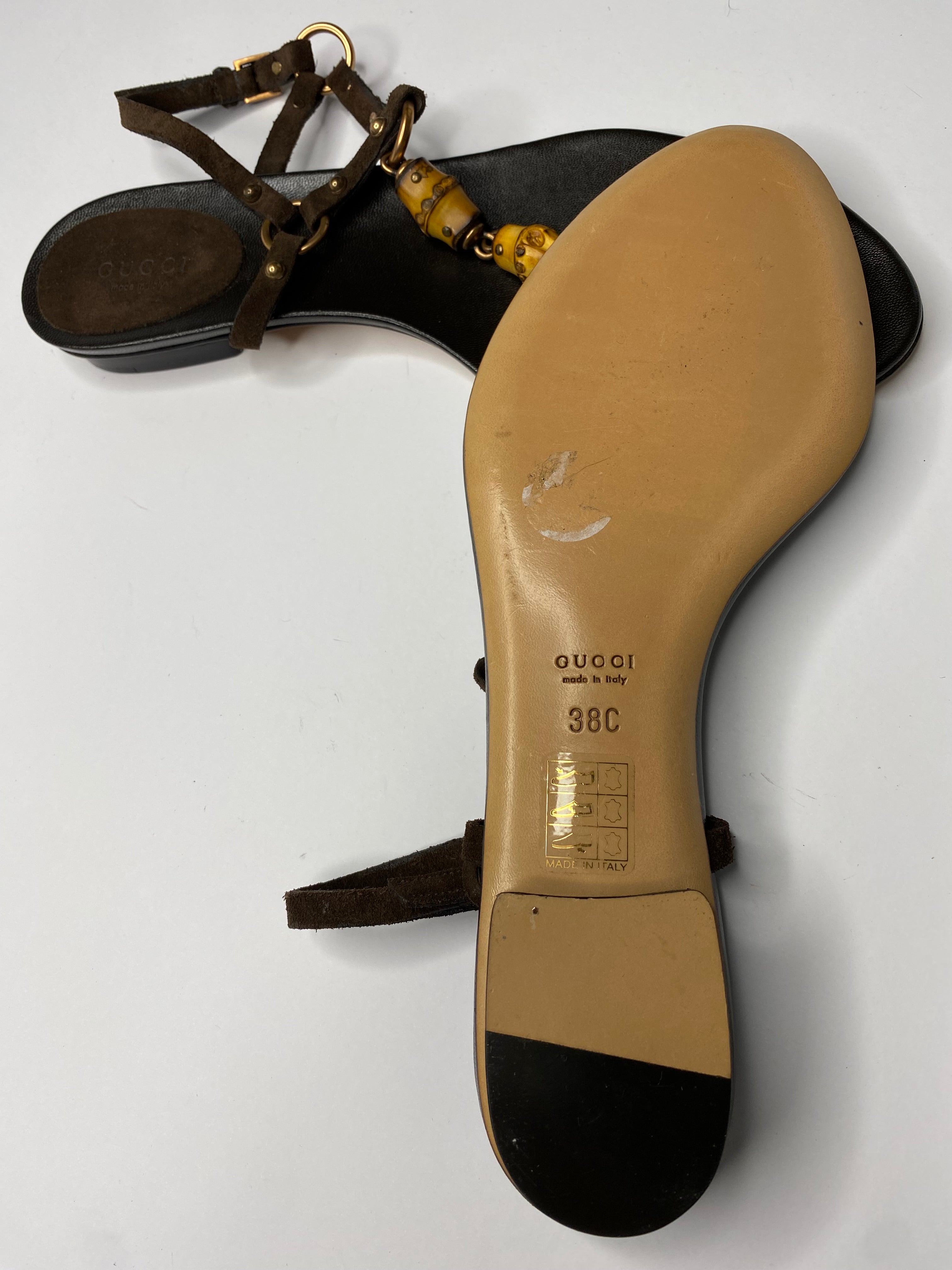 Gucci 2000s bamboo sandals