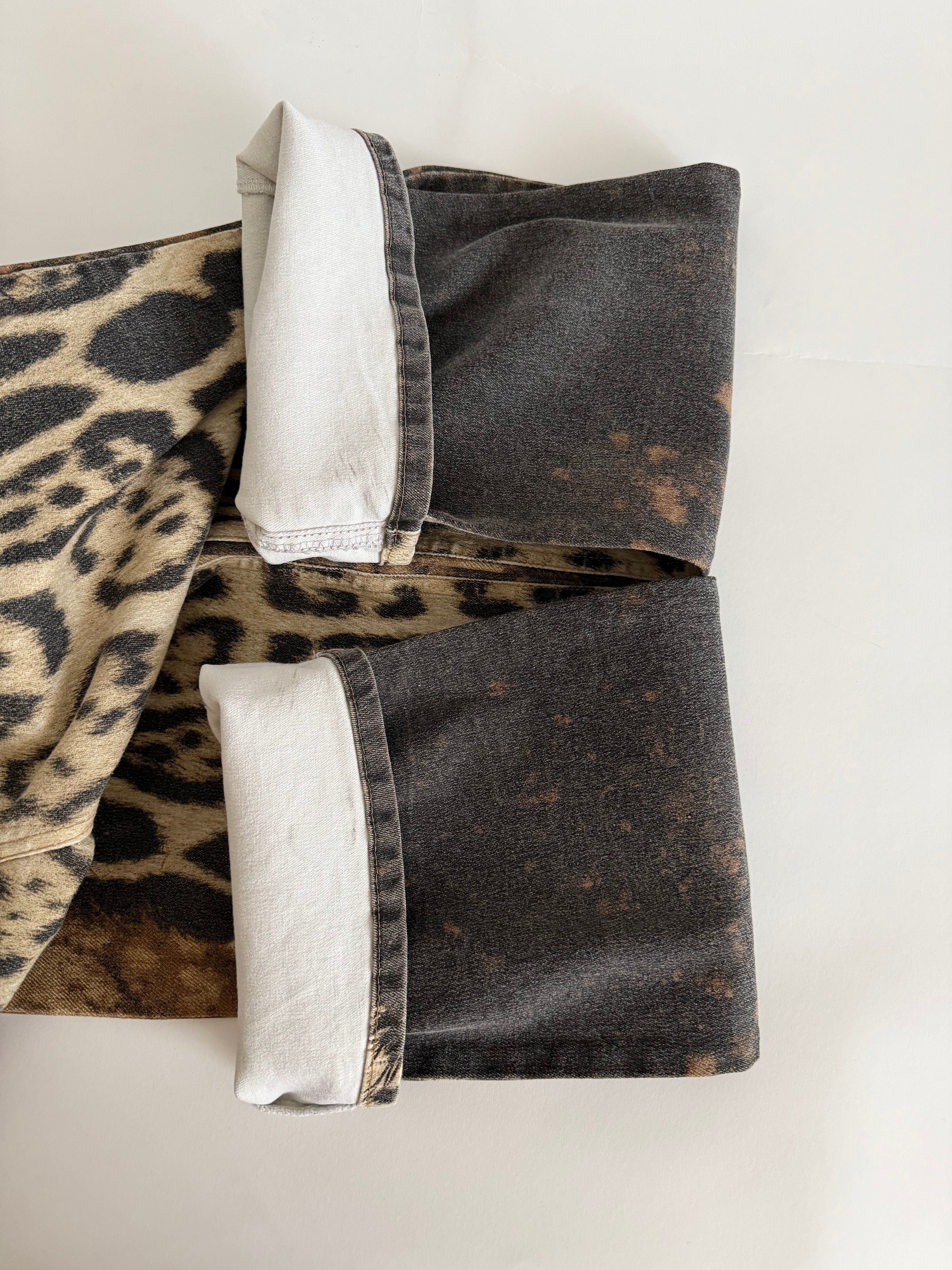 Rare Roberto Cavalli FW 2001 leopard pants jeans