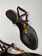 Gucci 2000s bamboo sandals